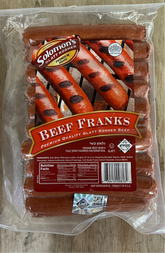 Beef Hot Dogs - (8 to the lb) - 80 pcs - Solomons & 770 Glatt Kosher